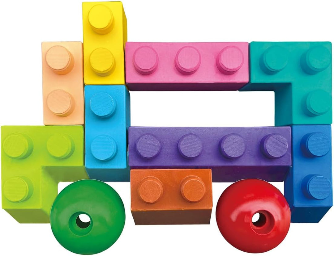 Crayones En Bloques Bus Escolar Para Niños