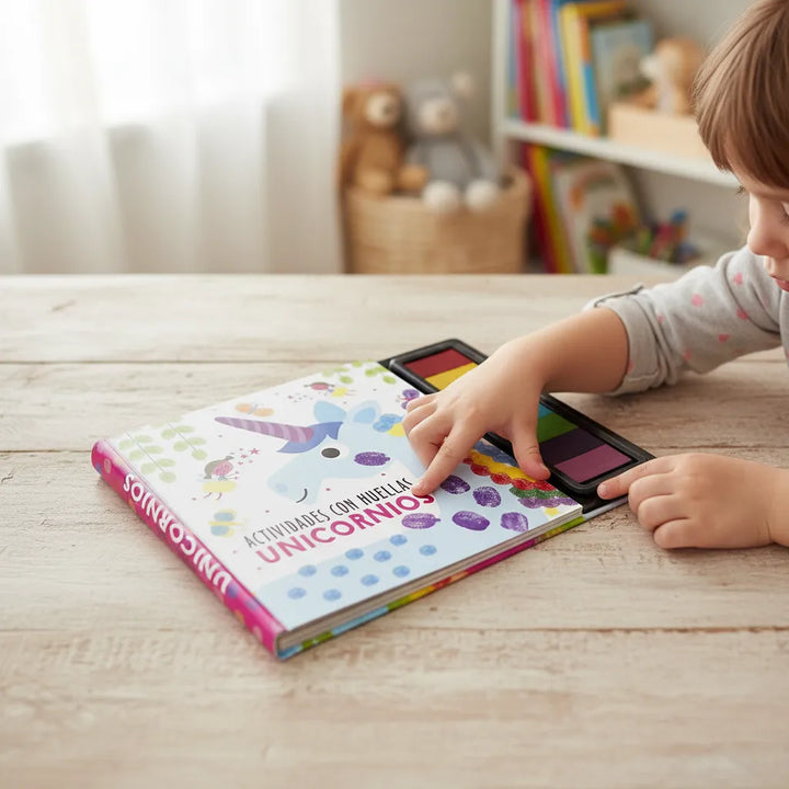 Libro Actividades Con HuellitasUnicornios