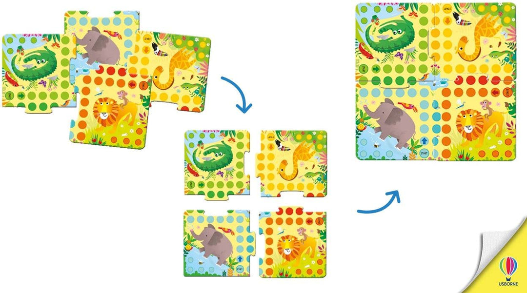 Juego De Mesas Didácticos Ludo Animales Para Niños