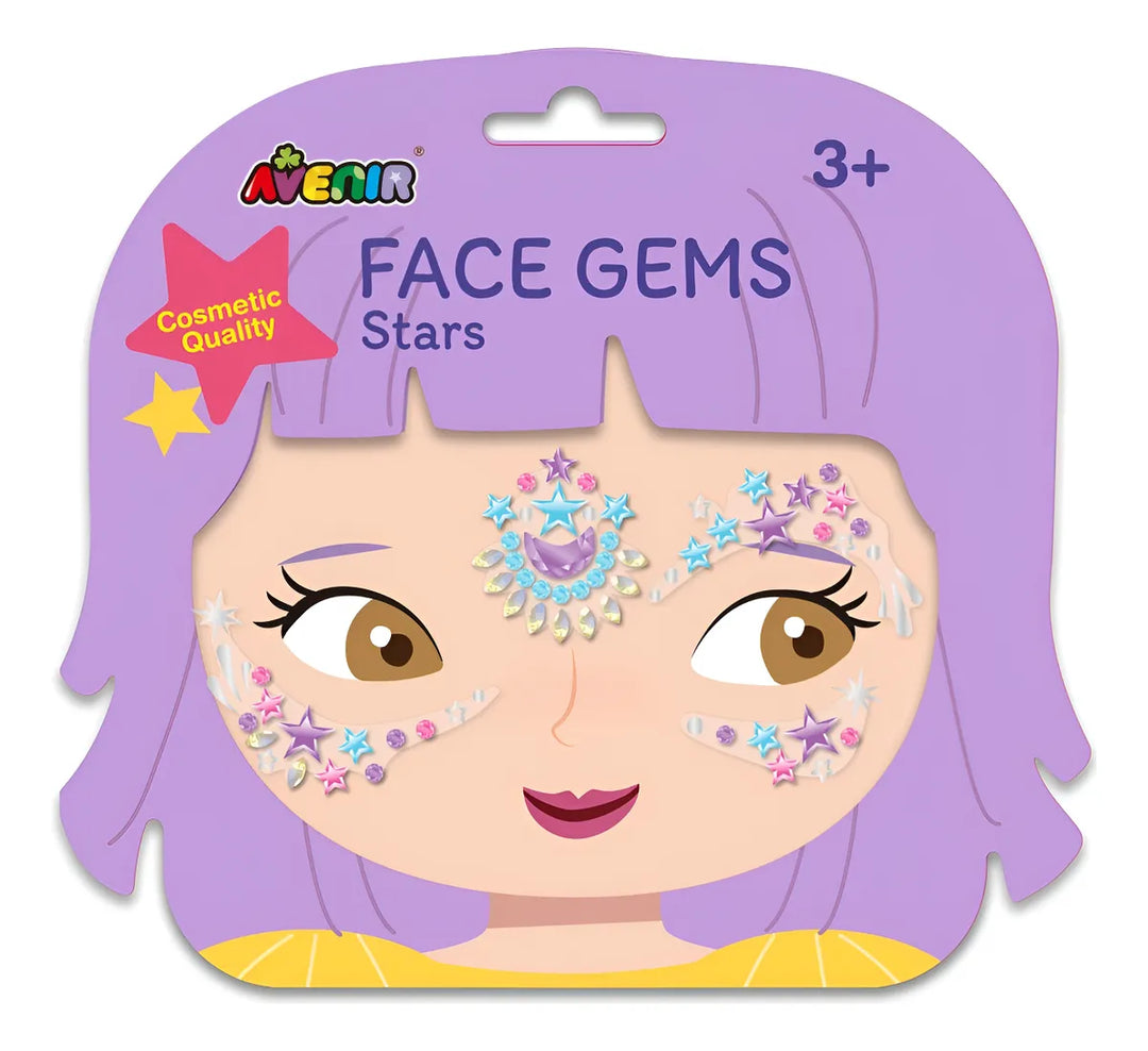 Set De Arte y Manualidades Gemas Para El Rostro Estrellas