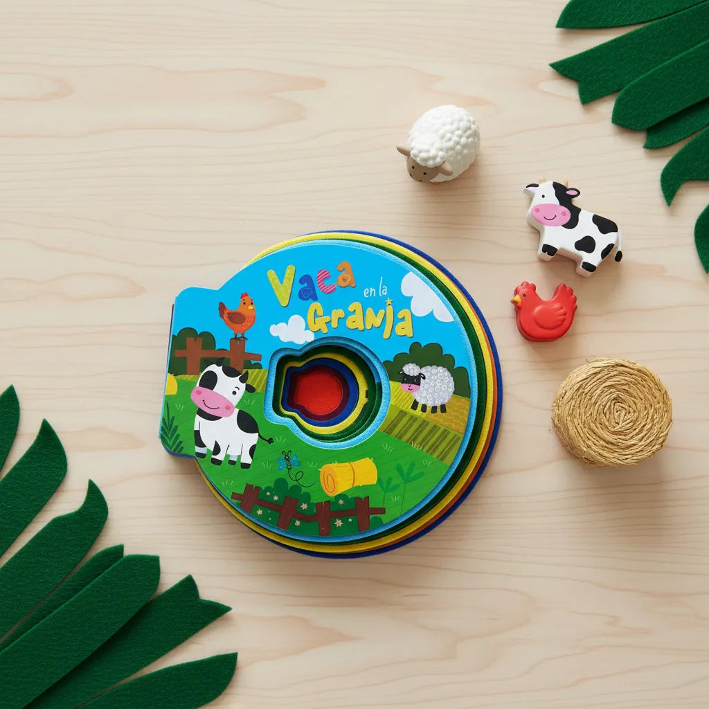 Libro Interactivos Vaca En La Granja Para Niños