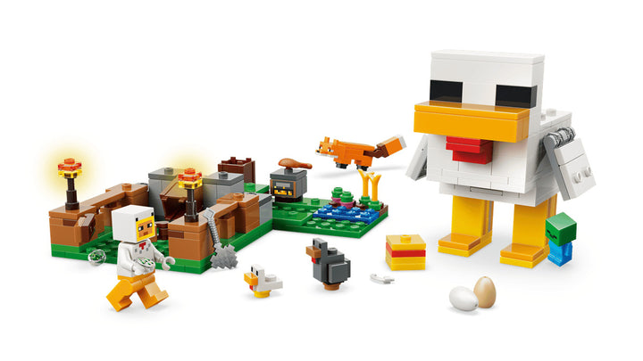 Juego Construcción Minecraft Granja De Gallinas Lego Original