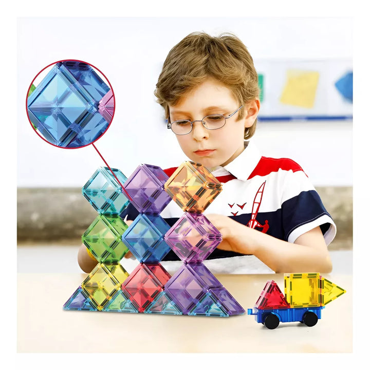 Juegos De Construcción Magnéticos 80 Piezas Niños