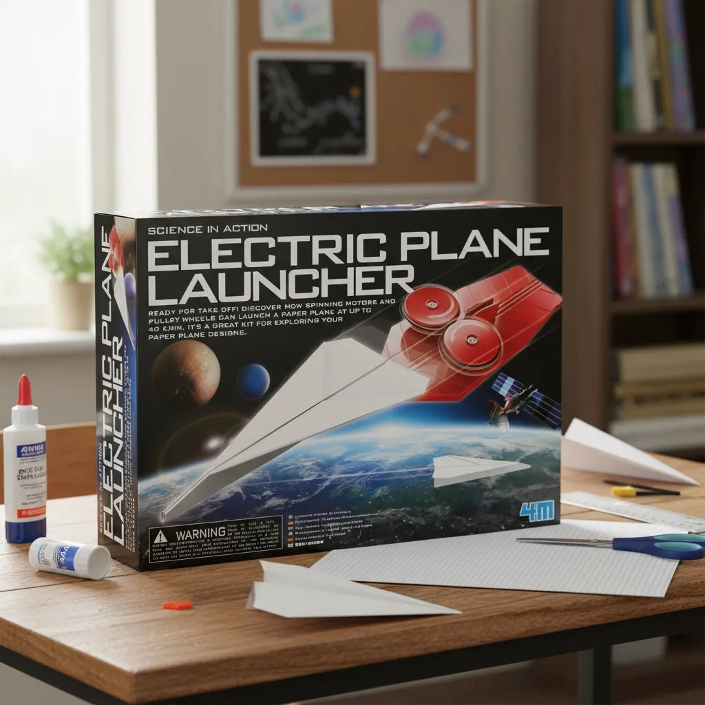 Experimento Lanzador De Aviones Eléctrico STEM