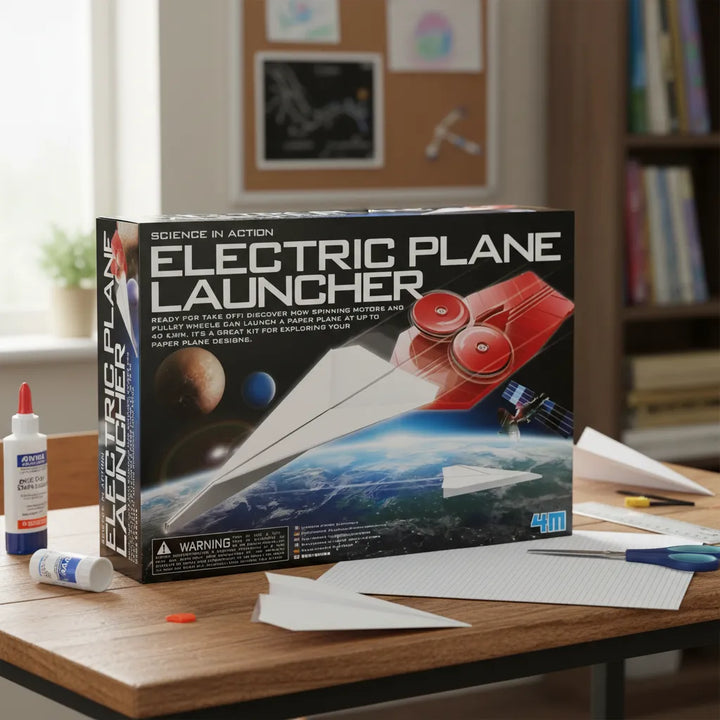 Experimento Lanzador De Aviones Eléctrico STEM