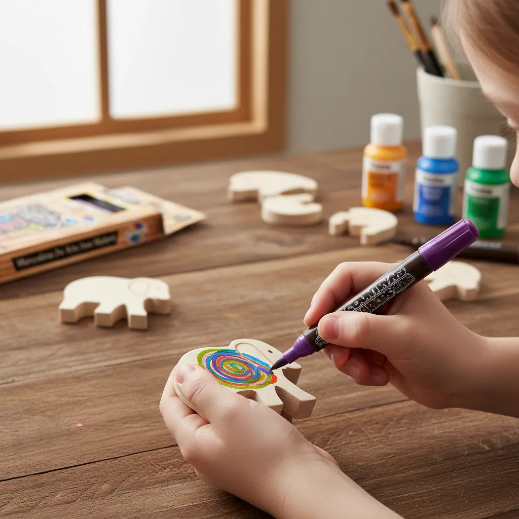 Set Marcadores Para Pintar Madera Niños Adultos