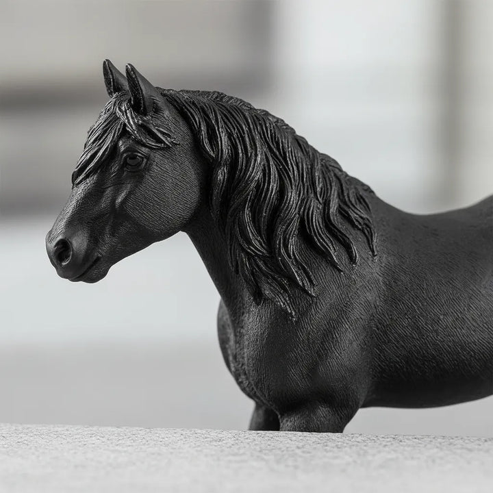 Figura Animales Caballo Noriker Pintado A Mano