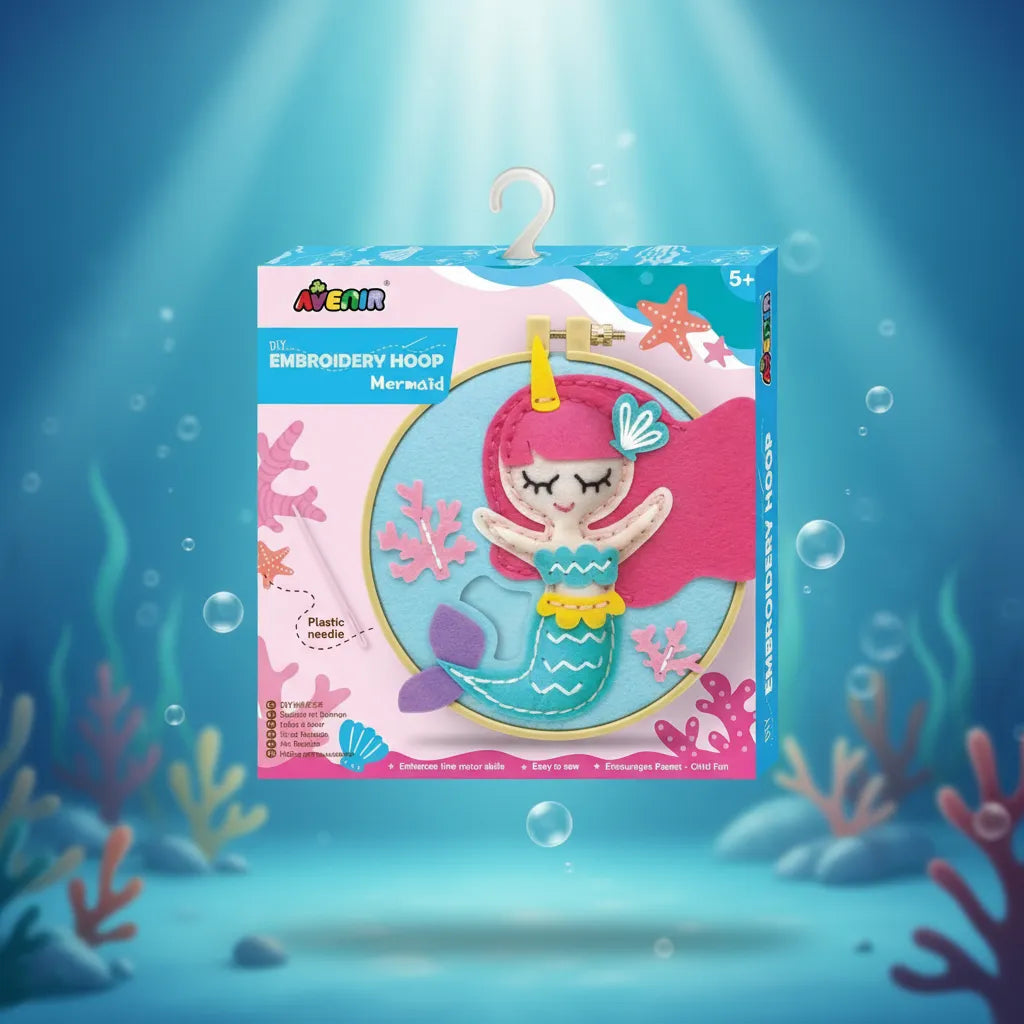 Set De Arte Y Manualidades Bordado Sirena