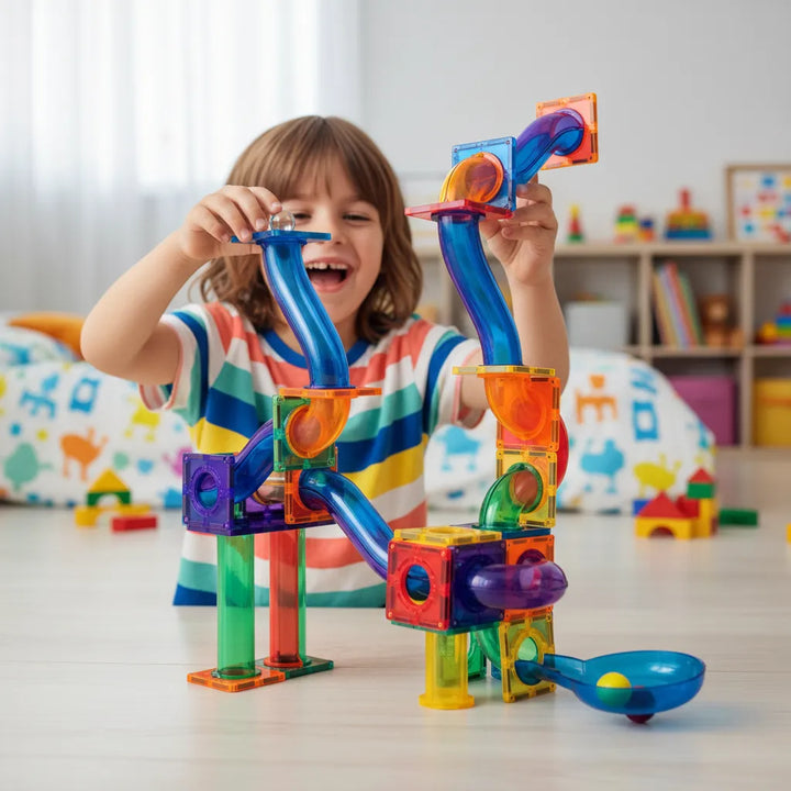 Juego Laberintos Magnéticos 91 Piezas Para Niños
