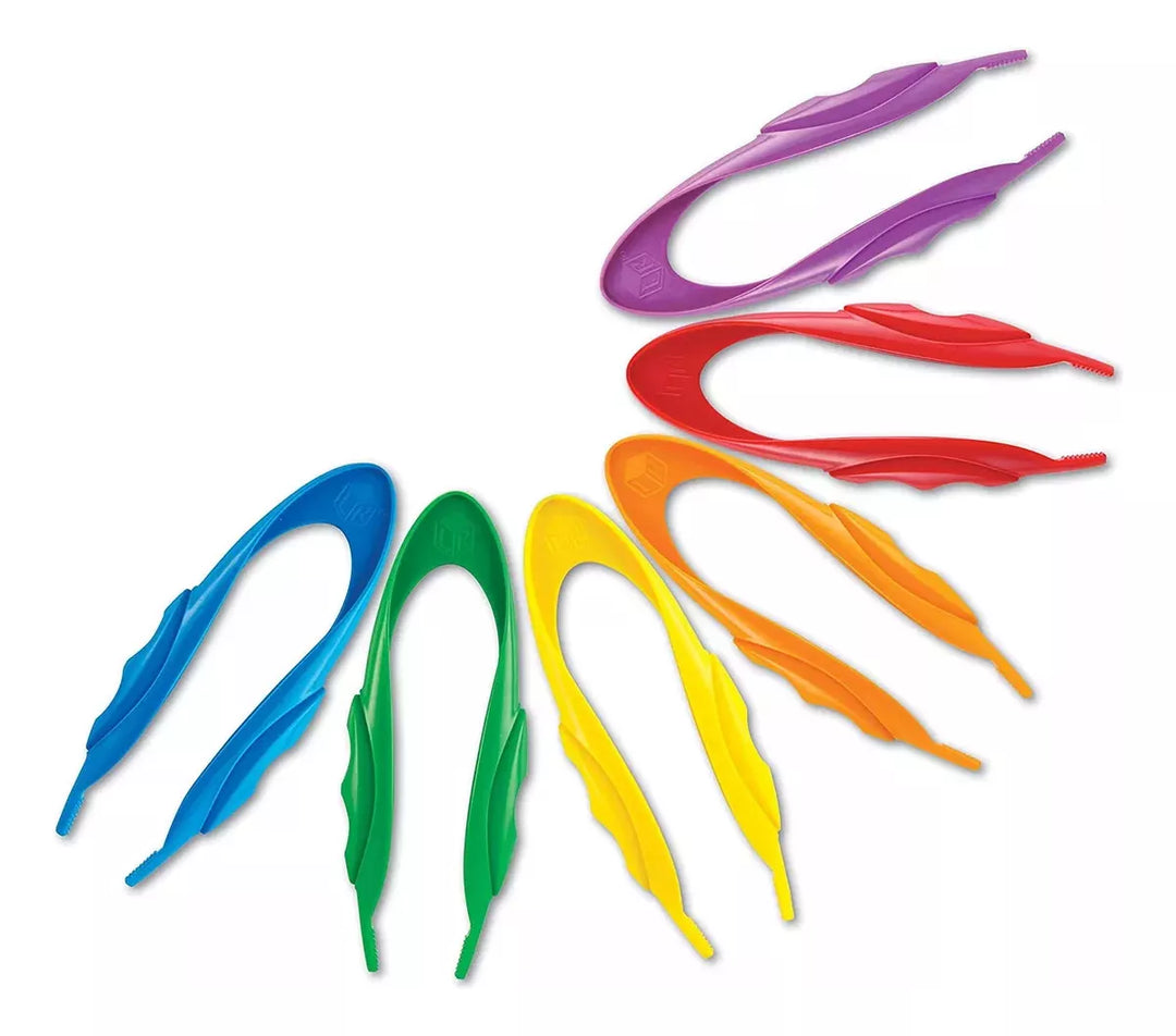 Juego Set 6 Pinza Motricidad Fina Jumbo Para Niños