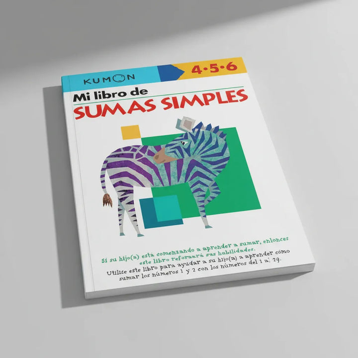 Libro Kumon Mi libro de sumas simples para niños
