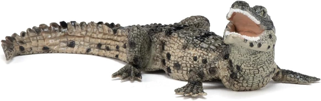 Figura Cría Cocodrilo Pintada A Mano papo