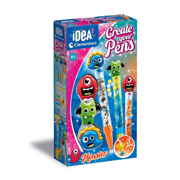 Juego Kit Crea Bolígrafos Personalizado Monstros Para Niños