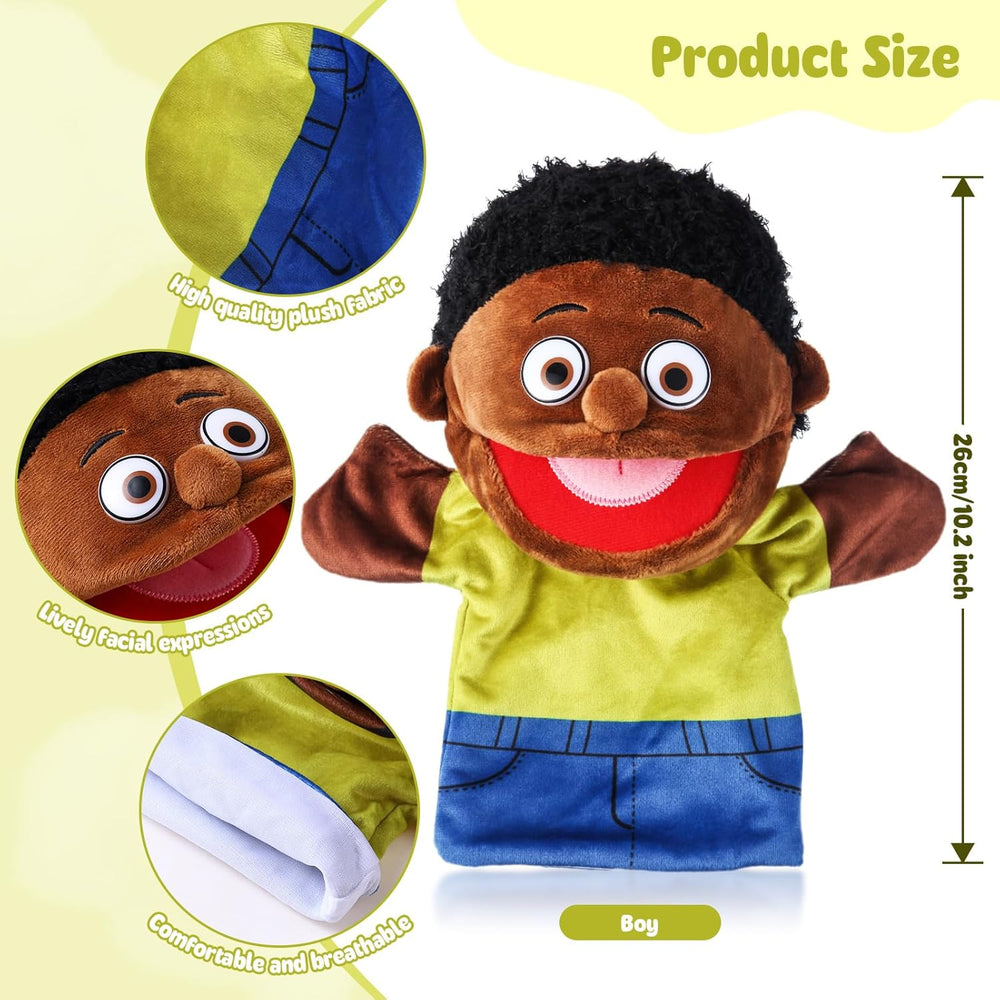 Juguete Didáctico Títere Marioneta Niño Pantalón Azul Niños