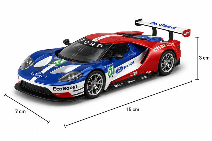 Carro Coleccionable 1/32 Race Ford Gt Race Car
