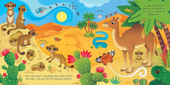 Libro Didáctico Con Sonidos Animales Salvajes Para Niños