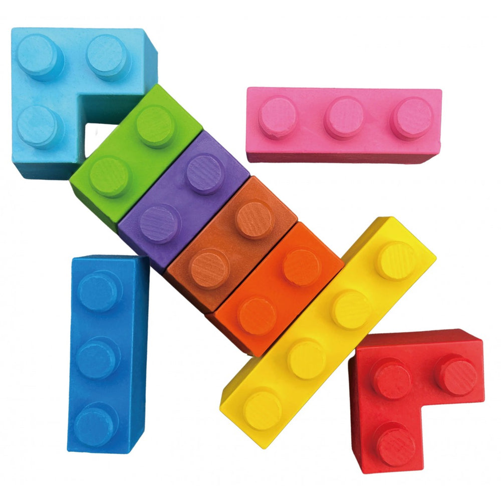 Crayones En Bloques cohete Para Niños