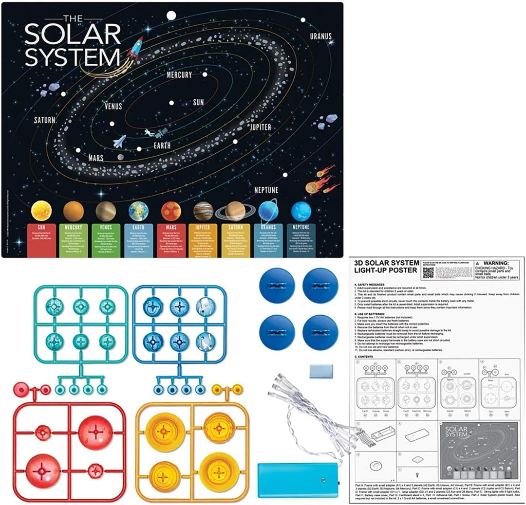 Experimento 3D Sistema Solar Astronauta