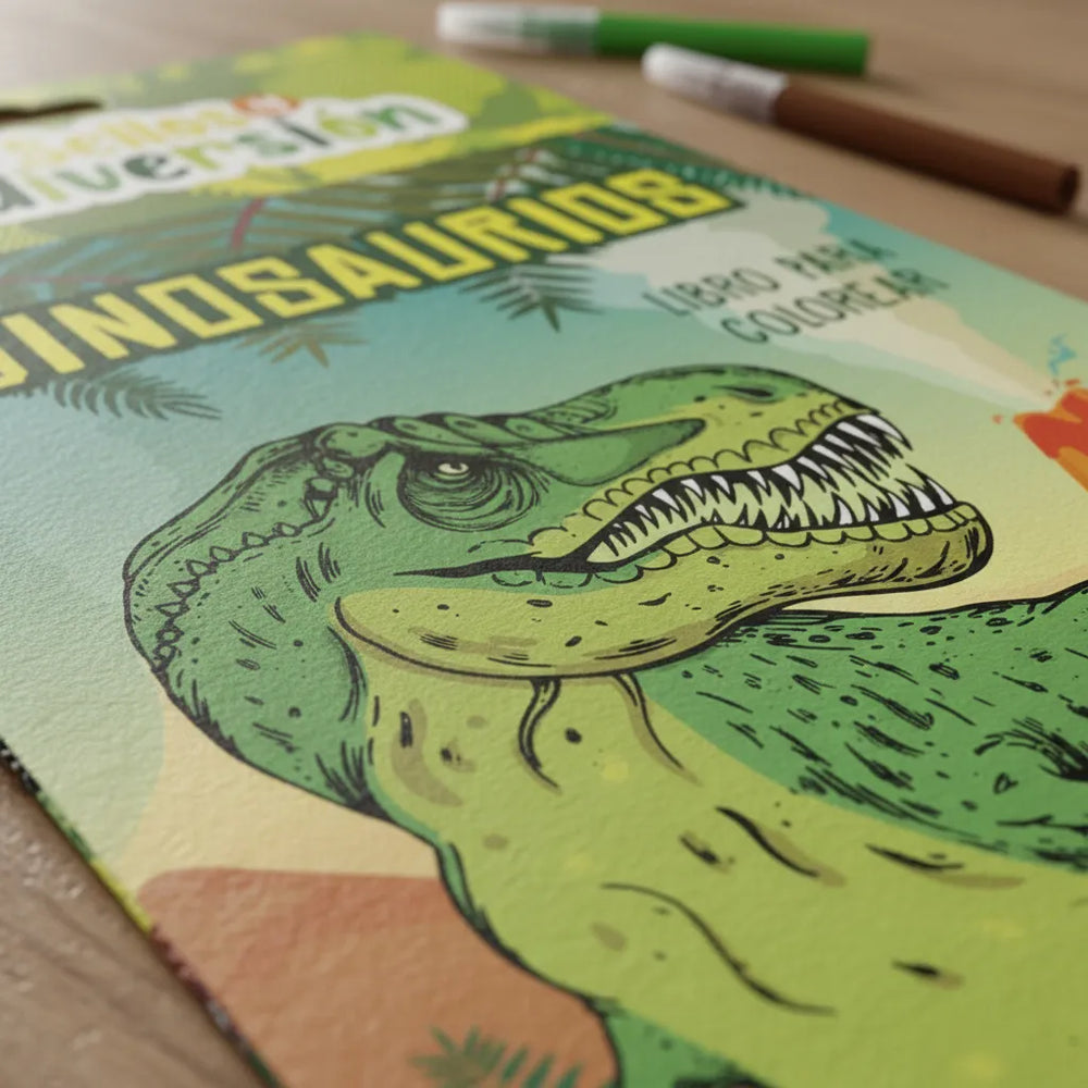 Set Creatividad dinosaurios Con Sellos Para Niños