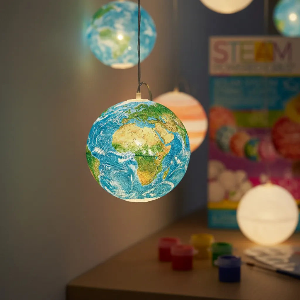 Experimento Sistema Solar con luces
