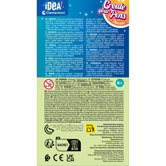 Juego Kit Crea Bolígrafos Personalizado Monstros Para Niños