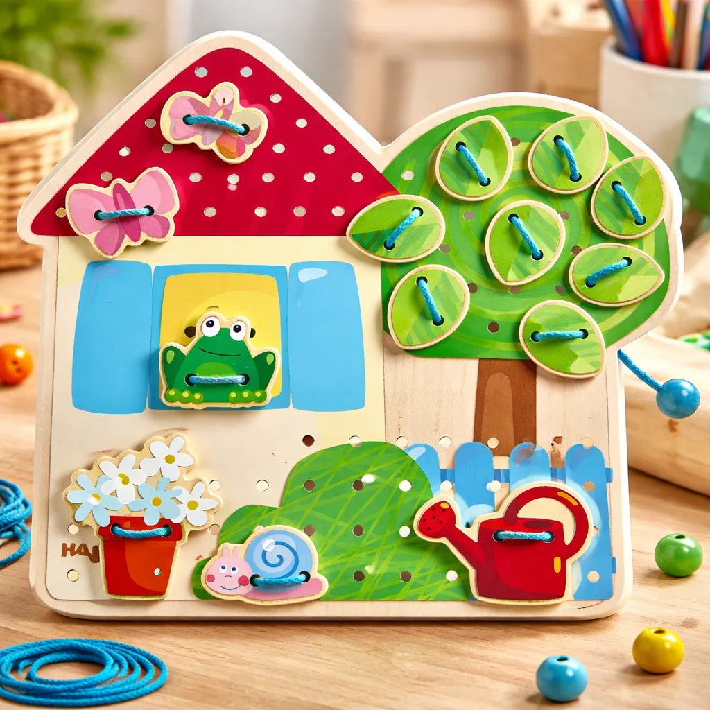 Juego Didáctico Estimulación De Enhebrado Para Niños