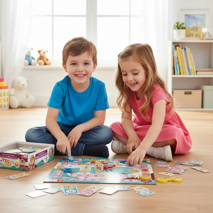 Juego De Mesa Educativo Detectives Silabas Niños