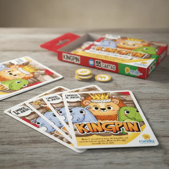 Juego De Mesa De Agilidad Mental Kingpin Ronda Para Niños