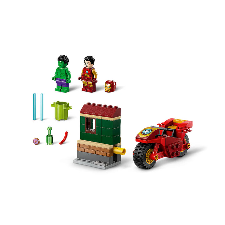 Juego Lego 68 Piezas Iron Man Y Hulk Niños