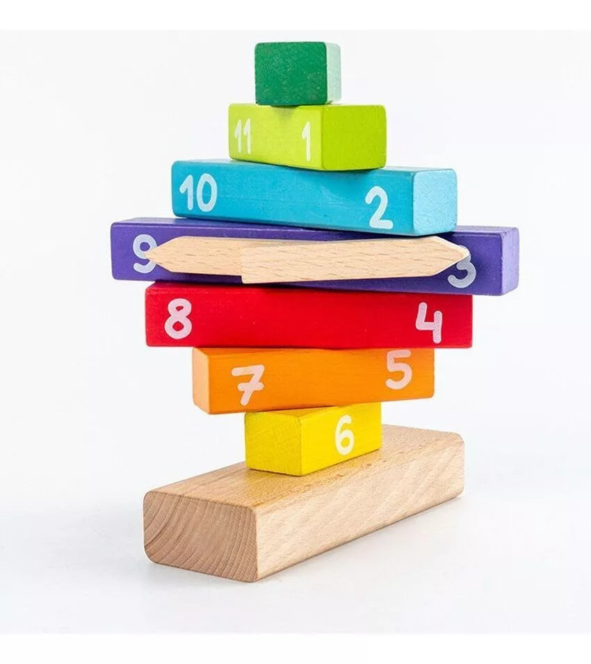 Juguete Didáctico Reloj De Madera para Niños