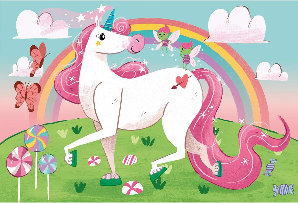 Rompecabezas De 20 Piezas Unicornios Para Niños