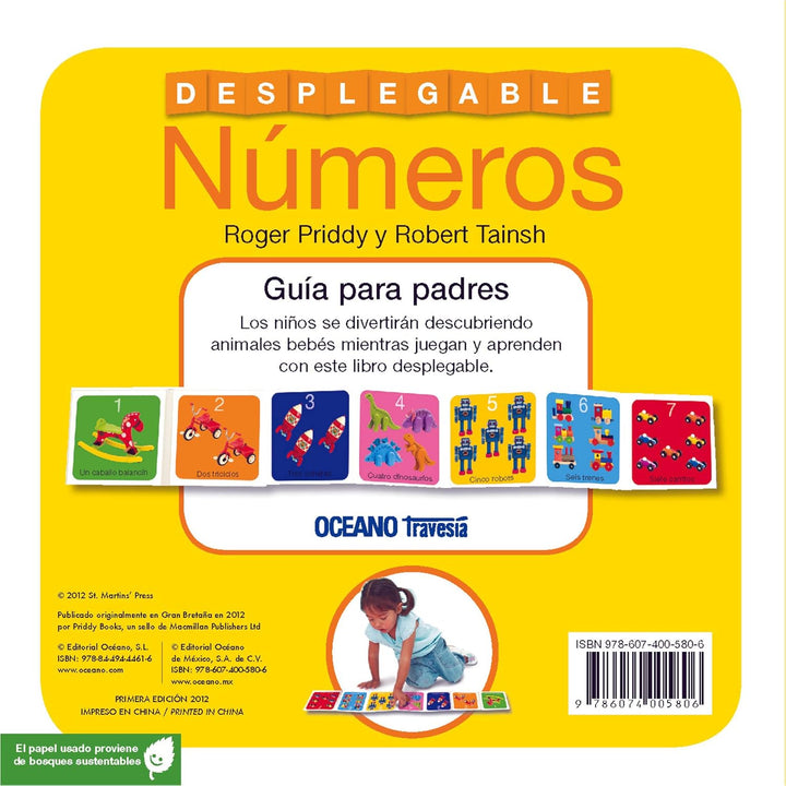 Libro Infantil Educativo Números Desplegables Para Niños