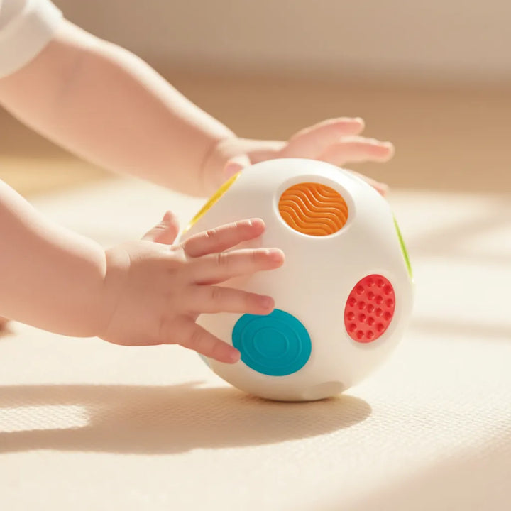 Pelota Bebés Sensorial Luces Sonidos Y Texturas