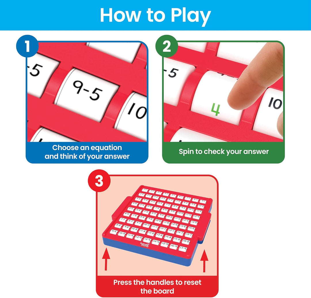Juego Tablero Práctica De restas Para Niños