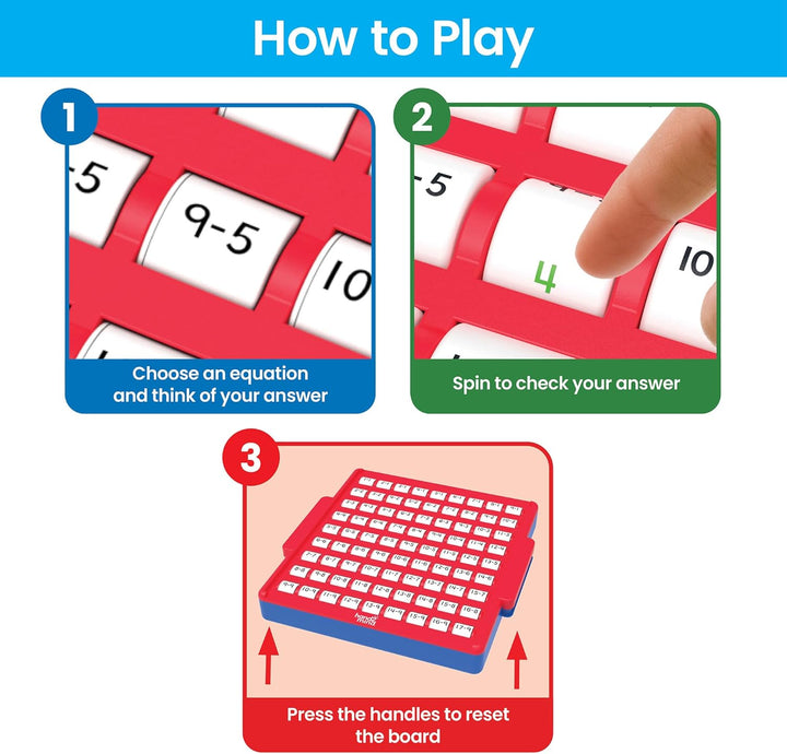 Juego Tablero Práctica De restas Para Niños