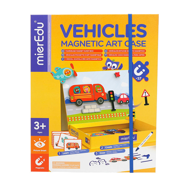 Juego De Arte Magnético Vehículos Para Niños
