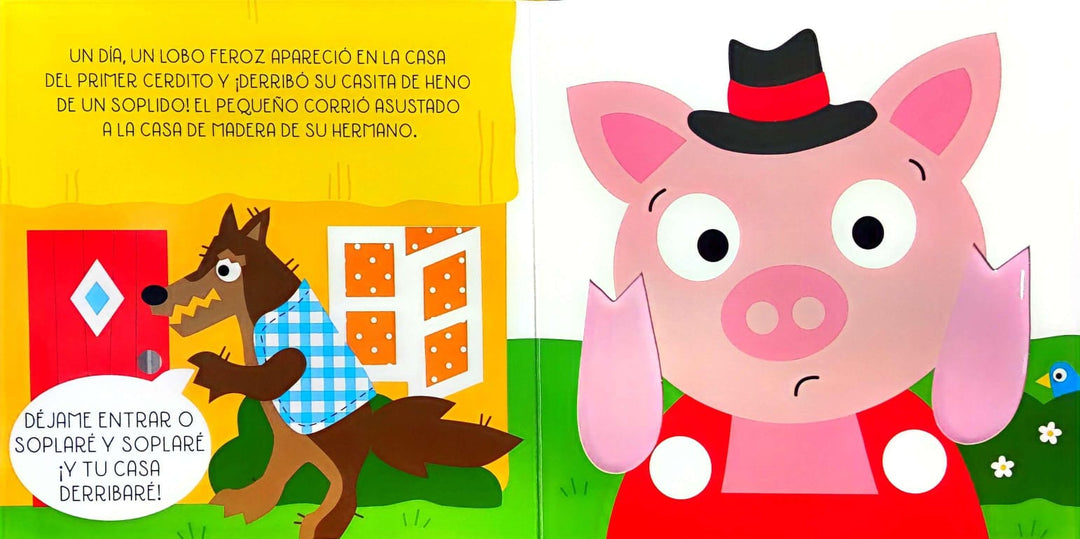 Libro Infantil Sentir Y Descubrir Los Tres Cerditos
