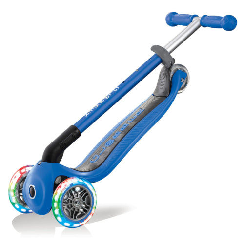 Patineta Con Luces Globber Primo azul  Para Niños