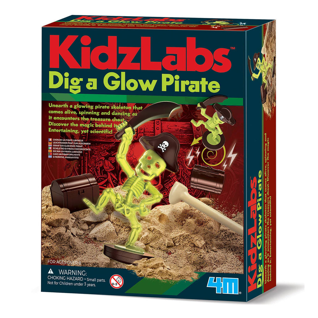 Juego De Experimento Excava Un Pirata Luminoso Para Niños