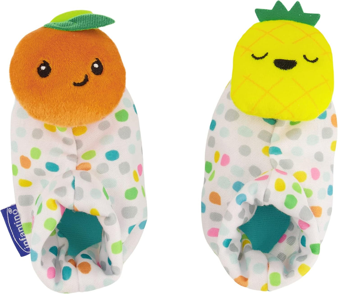 Set Sensorial 3 En 1 Para Bebé Frutas Sonajero