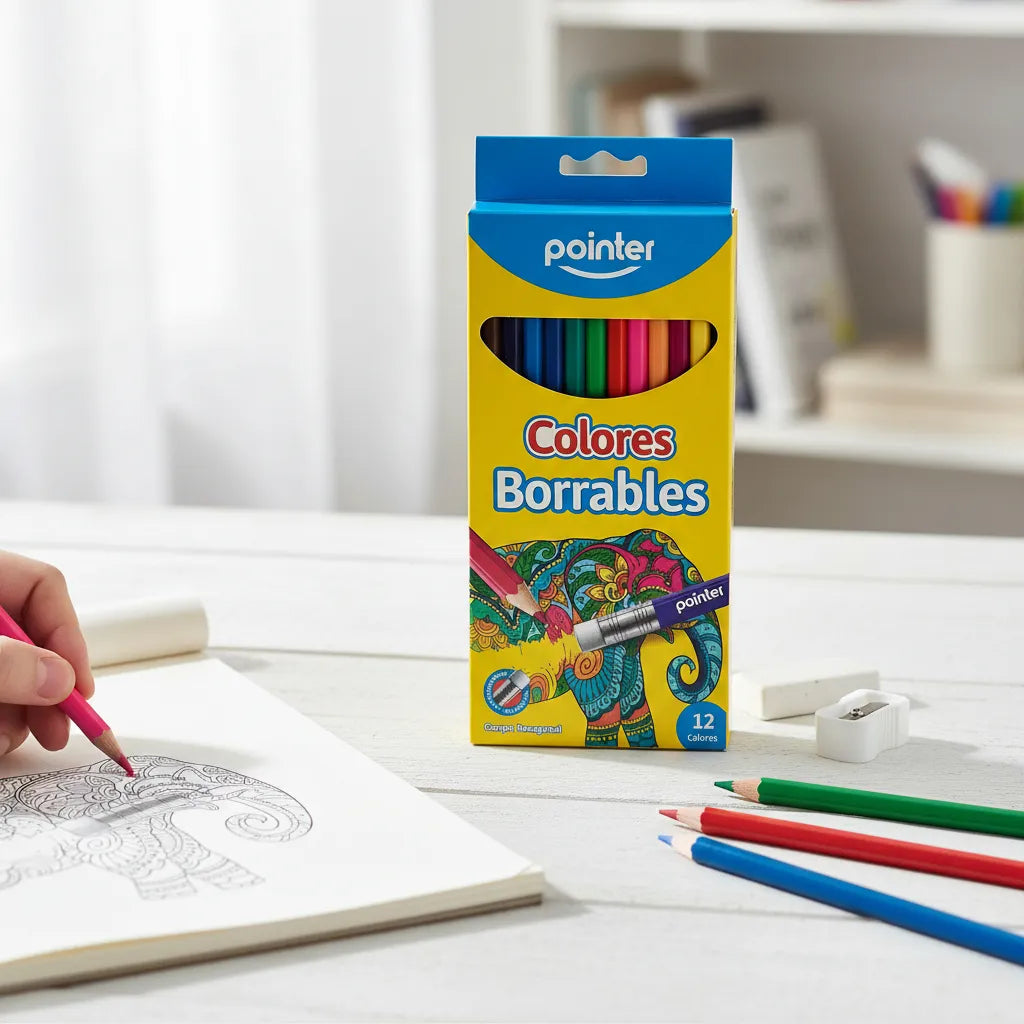 Caja De Colores Borrables Ninos