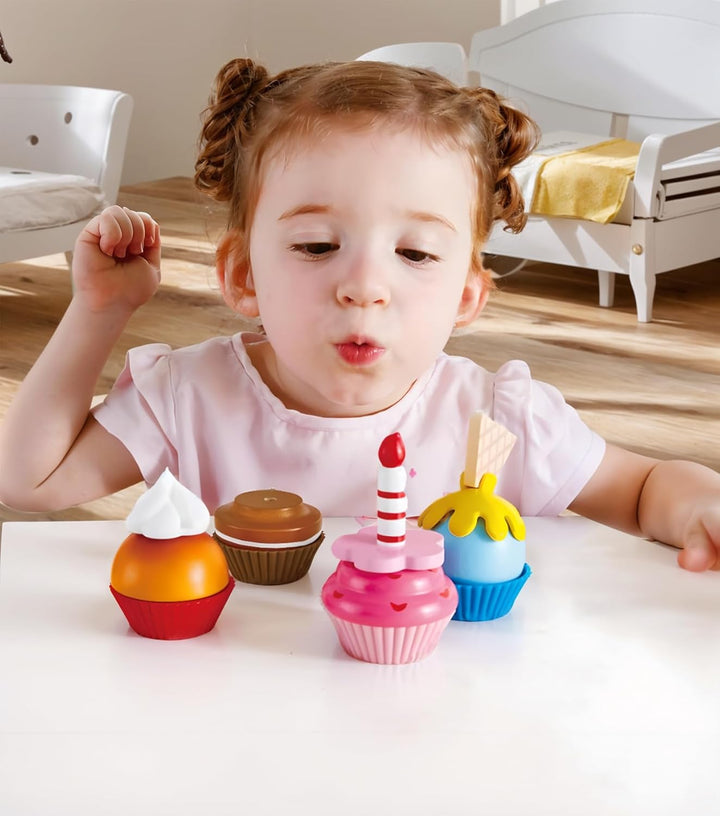 Set Didáctico De Cupcakes En madera Para Niños