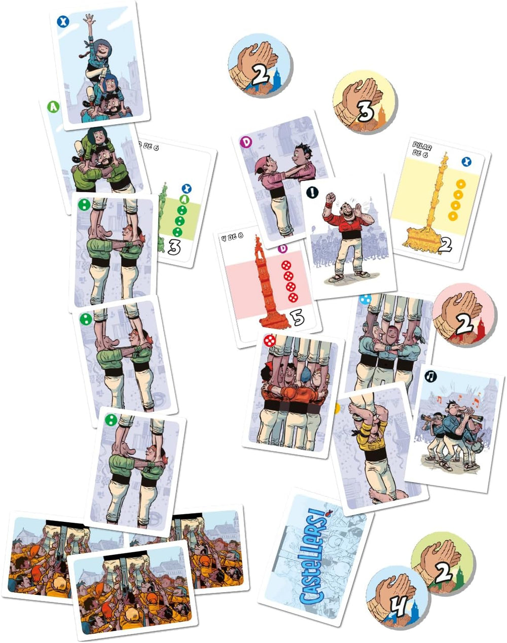 Juego De Mesa Castellers Torres Humanas  Niños