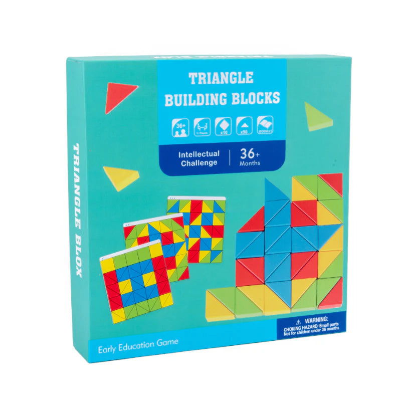 Bloques Construcción Triangulares Niños