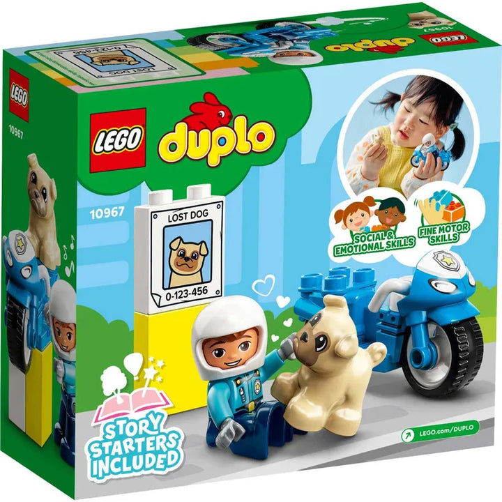 Juego Lego Moto De Policía 5 Piezas  Niños