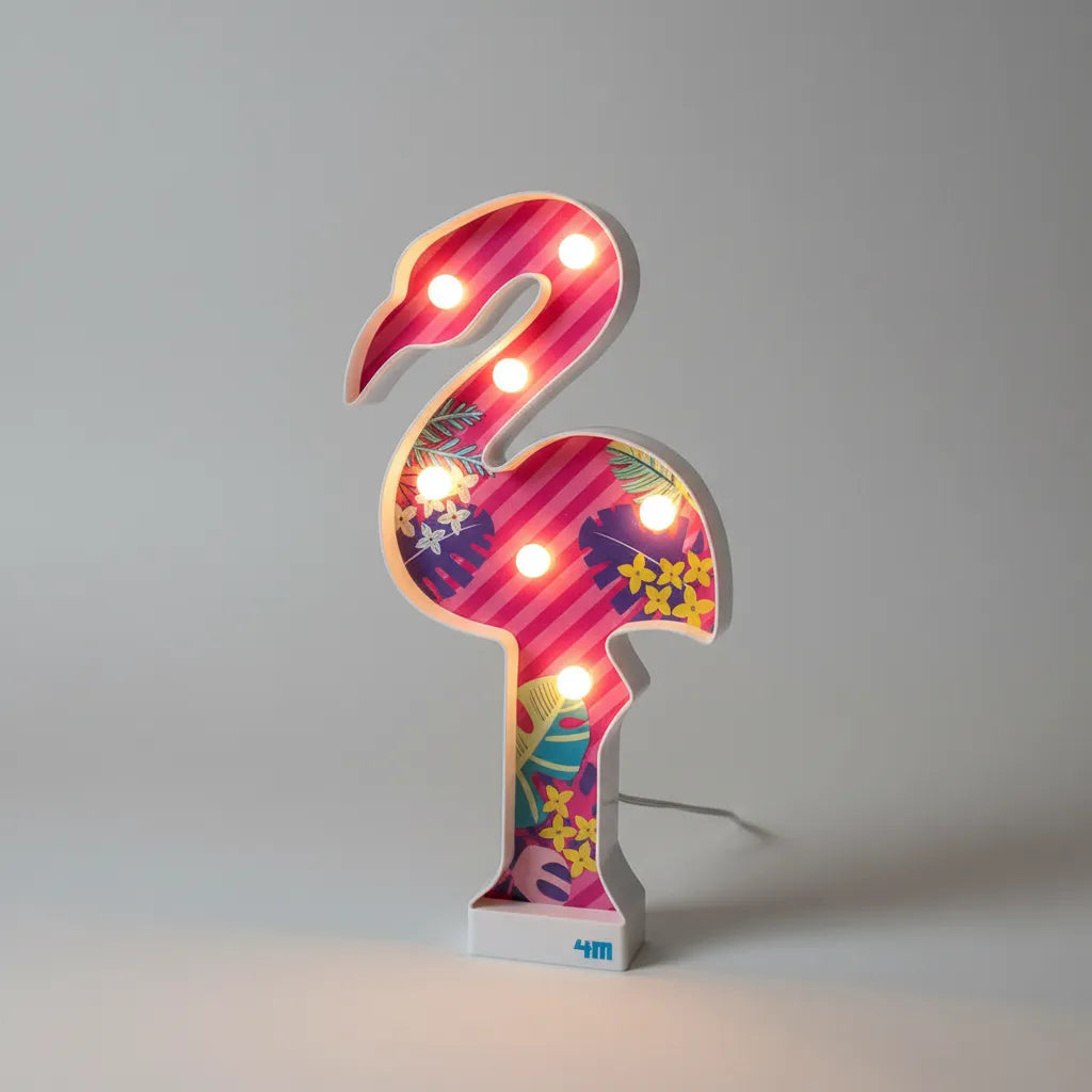 Lámpara de flamingo para decorar