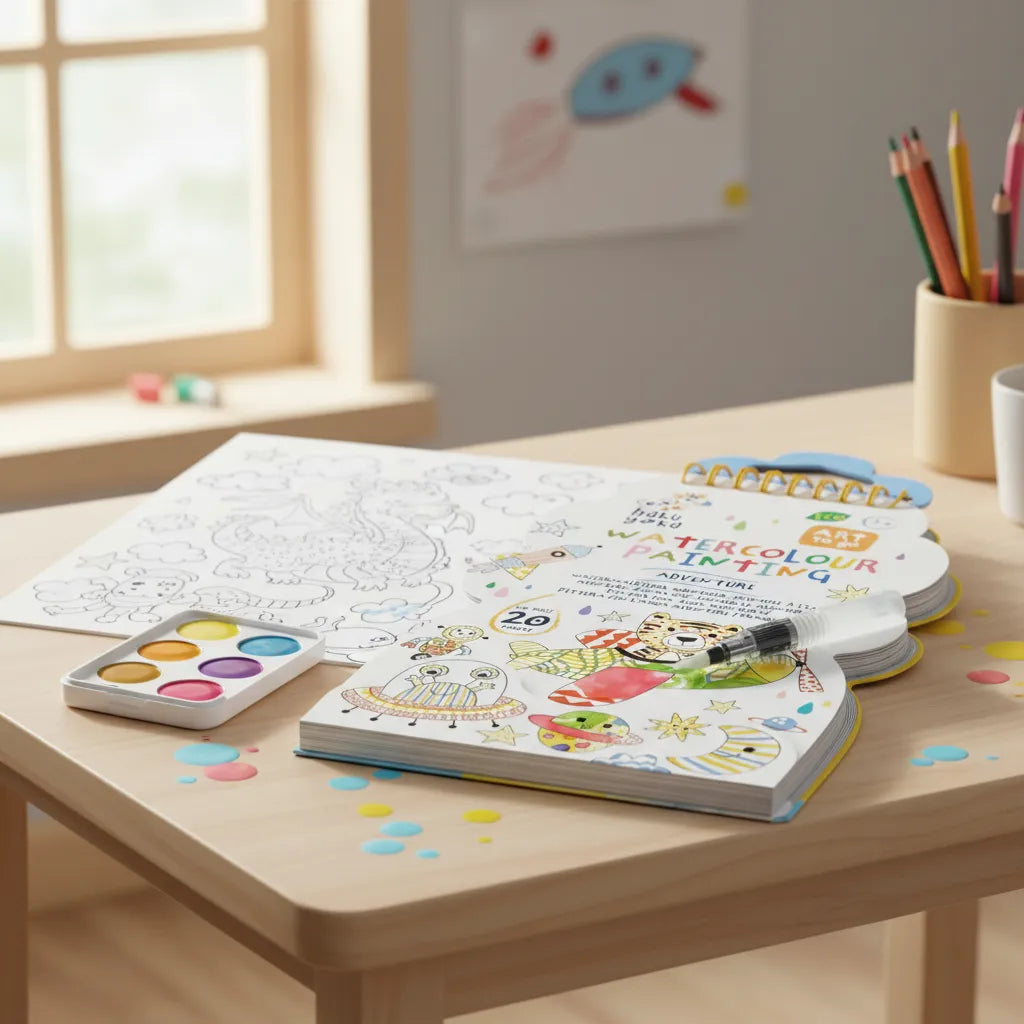Libro De Pintura Aventura Borrable Para Niños