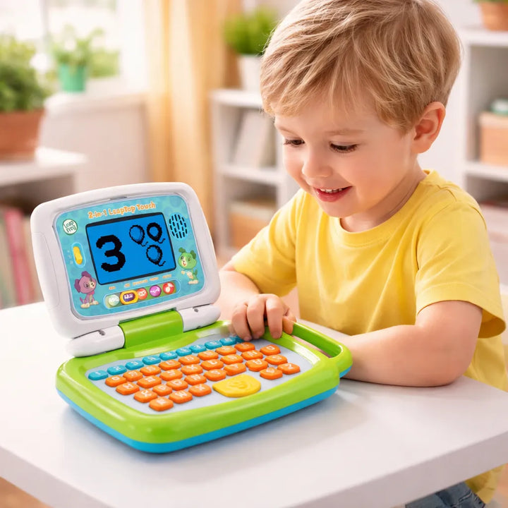 Juguete Laptop 2 En 1 Pantalla Táctil Para Niños