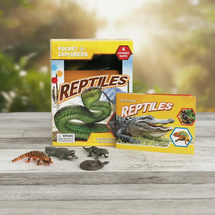 Libro y Juego 2 En 1 Animales Reptiles