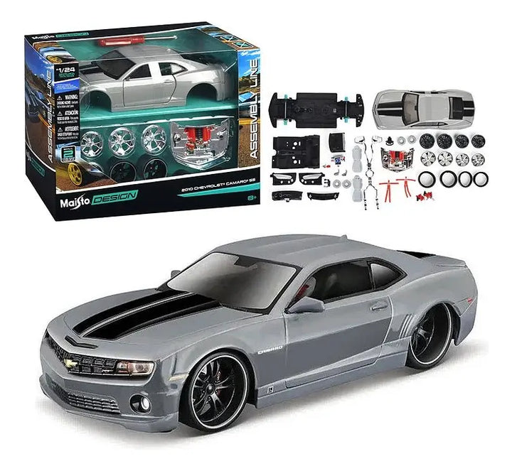 Carro Armable Escala 1/24 2010 Chevrolet Camaro Ss Gris